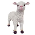 thumbnail image 1 of Resin Craft Sheep Statues Animal Model Garden Sculpture Decor - Standing Left, 1 of 7