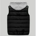 thumbnail image 4 of Hvyesh Puffer Vest for Women Sleeveless Padded Coat Winter Hooded Gilet Outerwear Warm Puffer Gilet Coat Lightweight Drawstring Waistcoat, 4 of 9