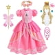 thumbnail image 2 of Vestido de princesa de melocotón de lujo para niña, disfraz de fiesta de cumpleaños, fantasía de Anime, juego de rol, vestido de baile, trajes elegantes para niños Fivean unisex, 2 of 2