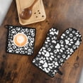 thumbnail image 5 of Black Paw Kitchen Oven Mitt and Pot Holder Sets 2 Pcs for Baking, Cooking and Grilling, Heat Resistant Up To 392 °F, 5 of 7