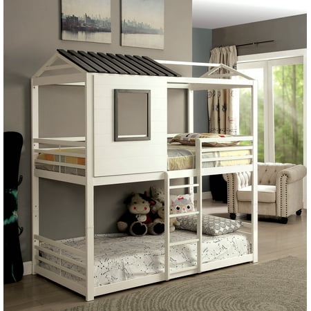 Furniture Of America Hansel Playhouse Twin Bunk Bed