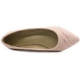 thumbnail image 6 of Ollio Women's Shoes Ballet Dress Faux Suede Pleated Pointed Toe Flats 1BN1833, 6 of 6