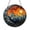 Acrylic 3.5 Inch, variant on Moonlit Mountain Themed Stained Glass Style Suncatcher for Window Decor, Fantasy Nature Art, Decorative Hanging