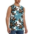 thumbnail image 2 of Haiem Men's Lilies Flowers Print Tank Tops Summer Sleeveless Cut Off Workout T-Shirts Fitness Vest Athletic Undershirts-3X-Large, 2 of 8