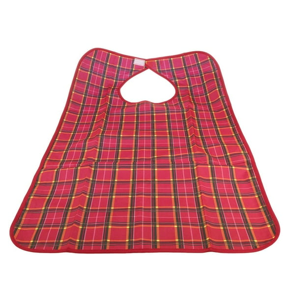 Babero ajustable para adultos jinwen Babero de protección de ropa rojo