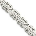 thumbnail image 7 of 925 Sterling Silver 8.25mm Square Byzantine Chain 22 Inch, 7 of 7