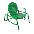thumbnail image 3 of Northlight Outdoor Retro Metal Tulip Glider Patio Chair, Green, 3 of 4