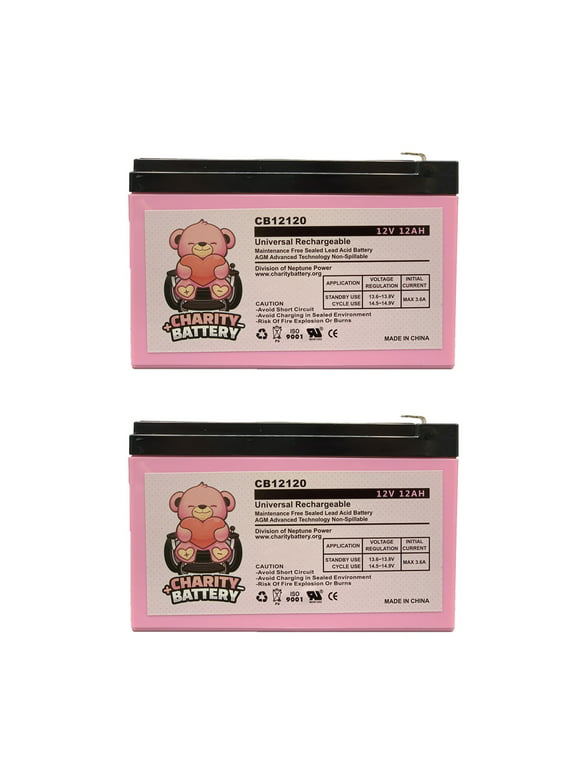 Star II 29 12V 12Ah Replacement Electric Scooter battery by Charity Battery - 2 pack