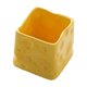 thumbnail image 2 of Organizador de escritorio para tarros de queso de cerámica - Portaplumas de queso amarillo mono, brocha de maquillaje y recipiente cosmético, decoración cerámica de escritorio de 8 cm cuadrados, 2 of 6