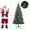 7.5FT, variant on CazToi 6Ft Artificial Pre-Lit Pinecones Christmas Tree Snow Flocked for Indoor Outdoor with Stand Holiday Christmas Decor