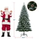 thumbnail image 1 of Árbol de Navidad Predecorado y Preiluminado, Configuración Fácil, Ramas Densas, Piñas Nevadas y Soporte Metálico Resistente con Luces LED, 1 of 5