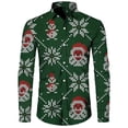 thumbnail image 5 of Camisa de manga larga para hombre, regalo de Año Nuevo 2024, camisa con estampado 3D de temática navideña, camisa informal de fiesta de talla grande para hombre S-5XL, 5 of 5