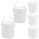 thumbnail image 3 of Cubo de plástico de 5 piezas con asa, cubo de agua portátil, cubo de agua vacío, cubo de agua sellado con tapas, 3 of 5