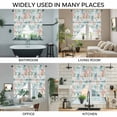 thumbnail image 3 of Teal Red Jellyfish Coastal Swag Valances for Windows 2 Pack, Kitchen Window Curtains 36 Inch Length, Vintage Beach Coral Starfish Nautical Privacy Swag Curtains for Living Room/Bathroom 36"x36", 3 of 8
