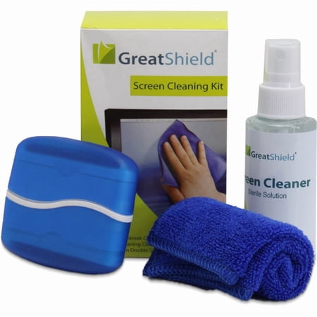 GreatShield Universal Screen Cleaning Kit  Microfiber Cloth + 2 Sided Brush + Non-Streak Solution Spray [for TV  Laptops  PC Monitors  Smartphones  Tablets  Camera  Keyboard and Other Electronics price history on PriceWatchPro