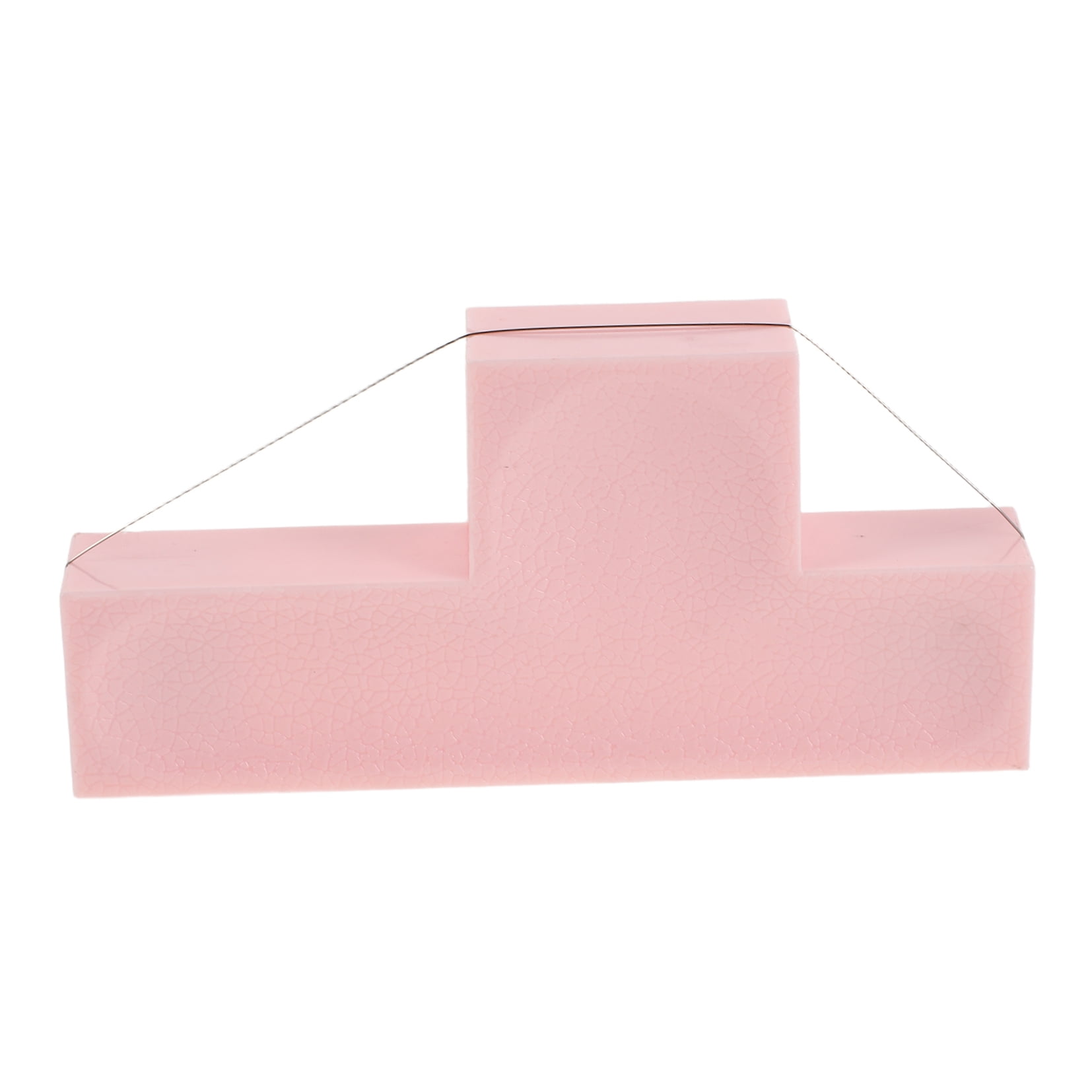 DEEPCRAFF Pottery Wire Cutter Pink Ceramic Angle Tool with Comfortable T Shape Grip Design