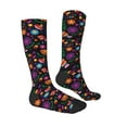 thumbnail image 3 of Balery Colorful Floral2 Fun Novelty Socks Men'S Women'S Crew Socks Funny Crazy Novelty Socks Quirky And Cool Socks, 3 of 9