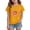 Orange, variant on Grblisyd Girls T Shirt Kids Summer Donut Print Short Sleeve Tops Casual Crewneck Tees 10-12 Years