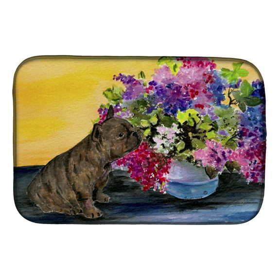 French Bulldog Dish Drying Mat