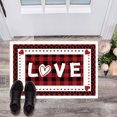 thumbnail image 5 of Valentine Welcome Door Mats Front Door Outdoor Entry Valentine’s Day Gnomes Doormat Home Non Slip Washable Seasonal Holiday Floor Mat Doormat Indoor Valentines Day Anniversary Wdding Decor, 5 of 7