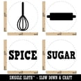 thumbnail image 2 of Baking Sugar Spice Rolling Pin Whisk Rubber Stamp Set for Scrapbooking Crafting Stamping - Medium 1 Inch, 2 of 7