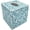 Teal Vines (Standard 5.5"), variant on Handcrafted Wooden Tissue Box Cover for Small Cube Tissue Boxes Only (Max Inner Size 4.7”) – Capiz Shell Inlay Decorative Tissue Holder for Bathroom, Living Room & Office (Teal Vines)
