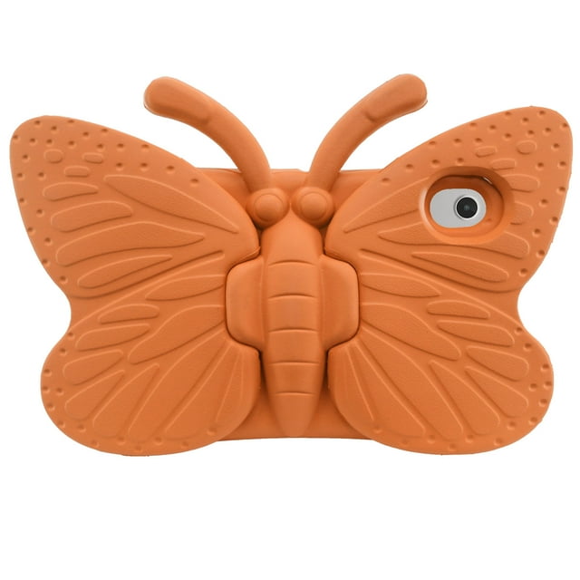 Kids EVA Butterfly Stand Case for 2023 TCL Tab 8 LE 9137W TCL Tab 8 WiFi 9132X Shockproof Kid Proof Cover for TCL 8 Inch Tablet Orange TCL Tab 8 LE 2023