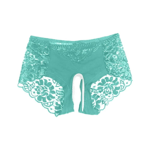 Sexy Lace Open Crotch Panties For Men & Women Low Waist Seductive Thong Underwear