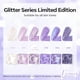 thumbnail image 2 of Set de esmaltes de uñas en gel modelones Purple Glitter, 6 colores, 2 of 9