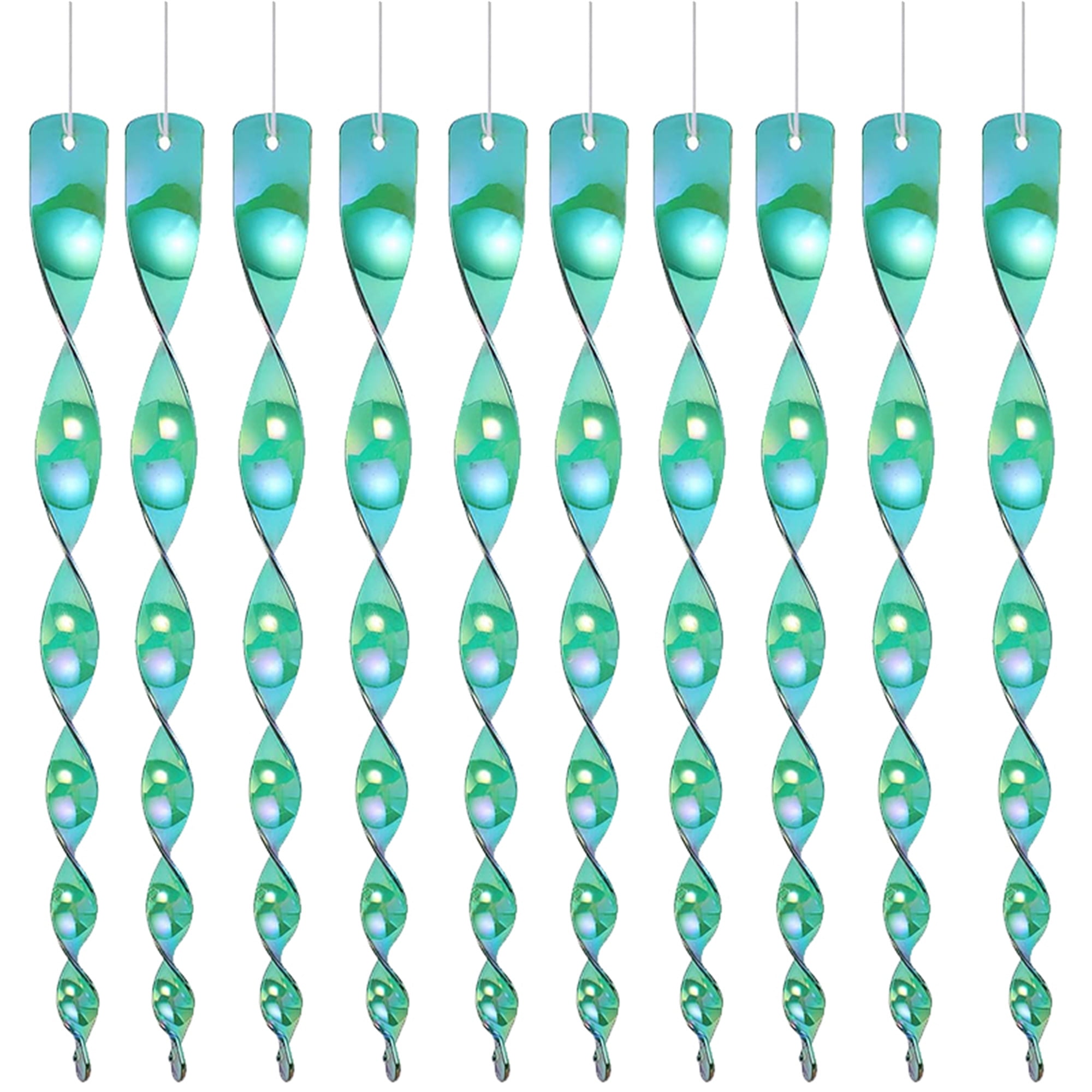 Elbourn 10PCS Bird Repellent Reflective Scare Rods - Ornamental Spinner