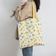 thumbnail image 5 of Bolso de mano de lona de doble cara de tela de trigo y mijo, de doble uso, bolsa de lona, bolsa de compras, bolsa de almacenamiento, bolsa de comestibles, 5 of 6