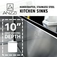 thumbnail image 3 of ANZZI Elysian 32.88'' L x 20.75'' W Single Bawl Farmhouse Kitchen Sink with Drain Assembly, 3 of 6