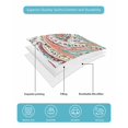 thumbnail image 4 of Full Size Quilt Bedding Set, Paisley Flower Reversible Summer Quilt 3 Pieces, Spring Watercolor Floral Leaf Plant Orange Lightweight Bedspreads Coverlets with 2 Pillow Shams for All Seasons, 4 of 5