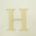 thumbnail image 1 of Package of 1, 6 Inch X 1/2" Thickness Baltic Birch Wood Letter H in The Times New Roman Font, Thick, Upper Case for Art & Craft Project, Made in USA, 1 of 4