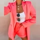 thumbnail image 4 of Conjuntos de trajes para mujer, chaqueta con cuello vuelto liso para mujer, abrigo de manga larga, prendas de vestir exteriores, Blazer Odeerbi ODB-2, 4 of 9