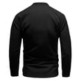 thumbnail image 2 of AZoiNM Men's 3/4 Sleeve Henley Shirt Smart Casual Slim Fit Button Collar Moisture-Wicking Urban Fashion Top for Spring and Fall, 2 of 9