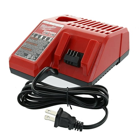 48-59-1812 M12 or M18 18V and 12V Multi Voltage Lithium Ion Battery Charger w/ Onboard Fuel Gauge, DUAL CHARGING: This charger can tackle.., By