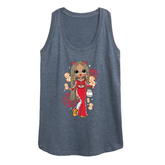 LOL OMG! Fashion Dolls - Money & Swag - Women's Racerback Tank Top