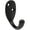 Matte Black, variant on Single Robe Hook, 1-15/16" High, 1-5/8" Projection, Satin Nickel by Stone Harbor Hardware