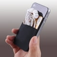 thumbnail image 5 of NUZYZ 2Pcs Card Holder Single-layer Multi-function Silicone Phone Wallet for Bank Card, 5 of 8
