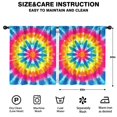 thumbnail image 2 of Blackout Kids Curtains,Colorful Rainbow Tie Dye Spiral Pattern Childrens Insulated Curtains Set Of 2,Bedroom Essentials,Toddler Room Decor 52"x63", 2 of 5