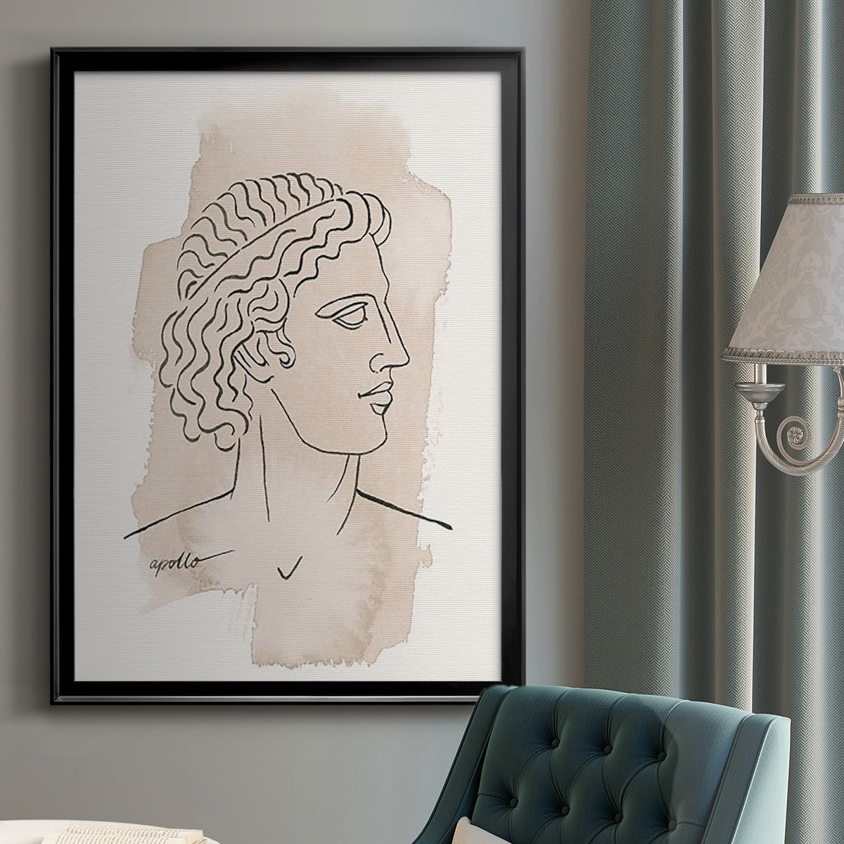 Greek Busts IV Premium Framed Print - Ready to Hang