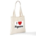 thumbnail image 7 of CafePress - I Love Pigeons Tote Bag - Unisex Canvas Tote Bag, Beige, 1-Piece, 7 of 7