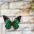 thumbnail image 4 of Xinyolin Wall Pendant Rust-proof Wrought Iron Wall Accessories Artwork Ornamental Home Decor Compact 3D Metal Butterfly Wall Decor for Garden, 4 of 8