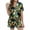Dark Green#9527, variant on BOOMNY Halloween Pajama Set for Women Hallowmas Womens 2 Peice Pjs Sets Funny Pumpkin Skeleton Graphic Short Sleeve Sleepwear Tops Shorts Soft Homewear Loungewear