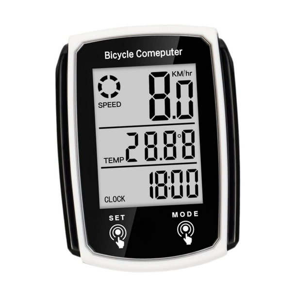 Computadora de bicicleta Wired Automático Wake Up con retroiluminación múltiple impermeable negro