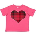 thumbnail image 3 of Inktastic Red Plaid Heart Boys or Girls Toddler T-Shirt, 3 of 5