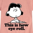 thumbnail image 3 of Peanuts - Lucy This Is How Eye Roll - Toddler & Youth Girls Short Sleeve Graphic T-Shirt, 3 of 6