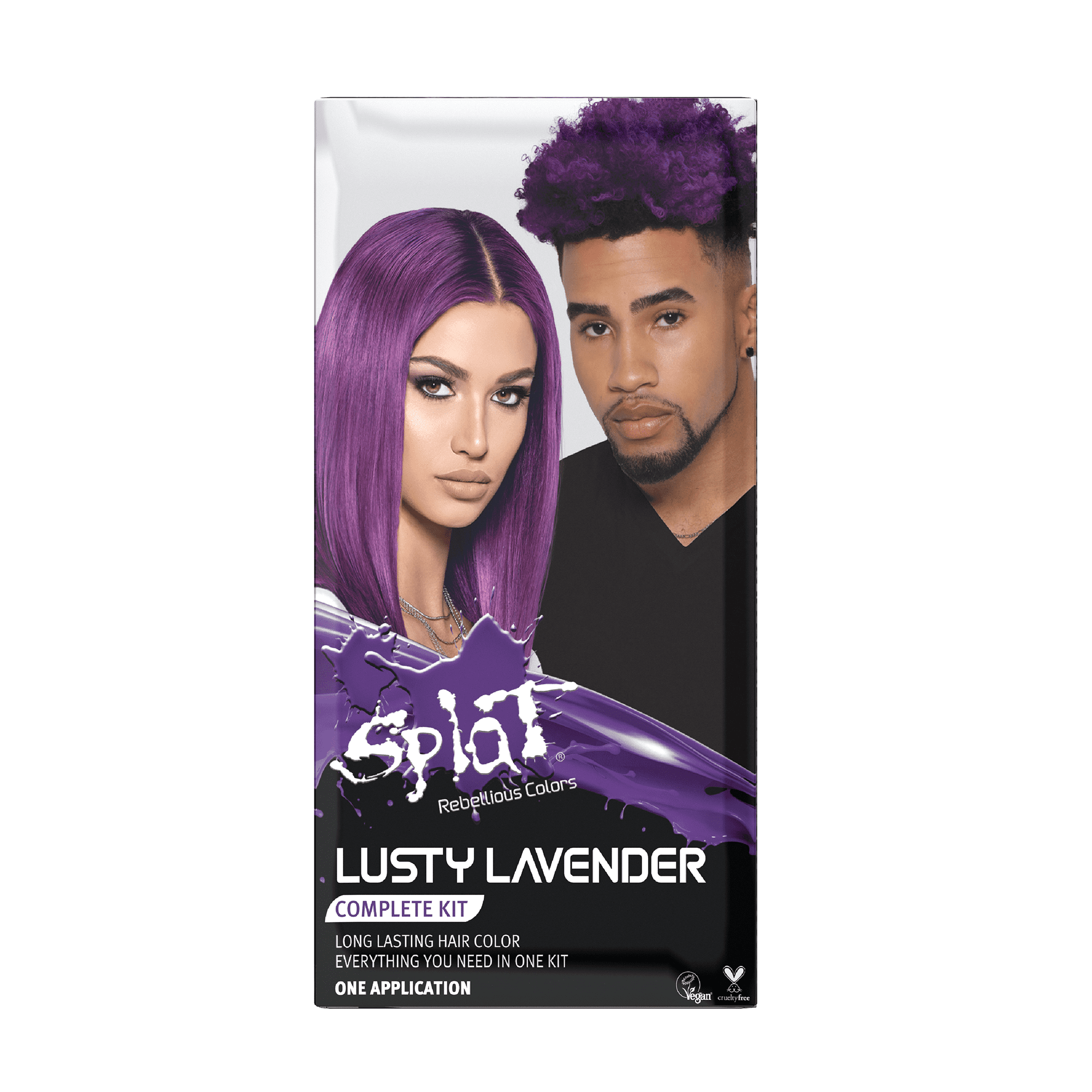 Splat Original Complete Kit, SemiPermanent Hair Dye with Bleach, Lusty