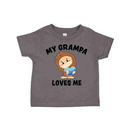 

Inktastic Cute Bigfoot My Grampa Loves Me Gift Toddler Boy Girl T-Shirt